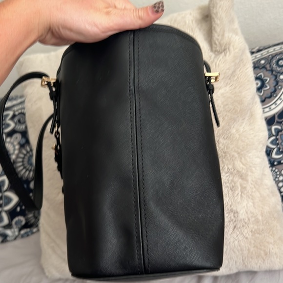 MICHAEL KORS • Saffiano Black Leather Tote Bag Purse - Picture 9 of 10